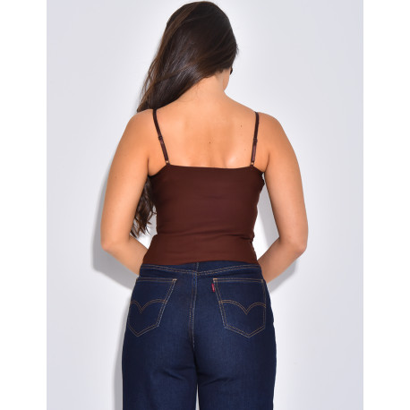 Small lace bustier top