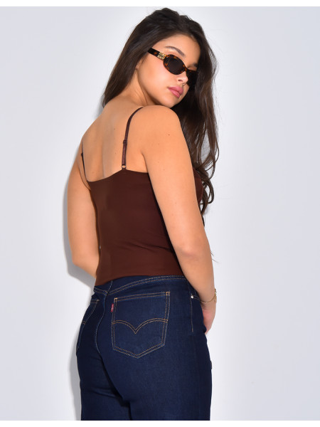 Small lace bustier top