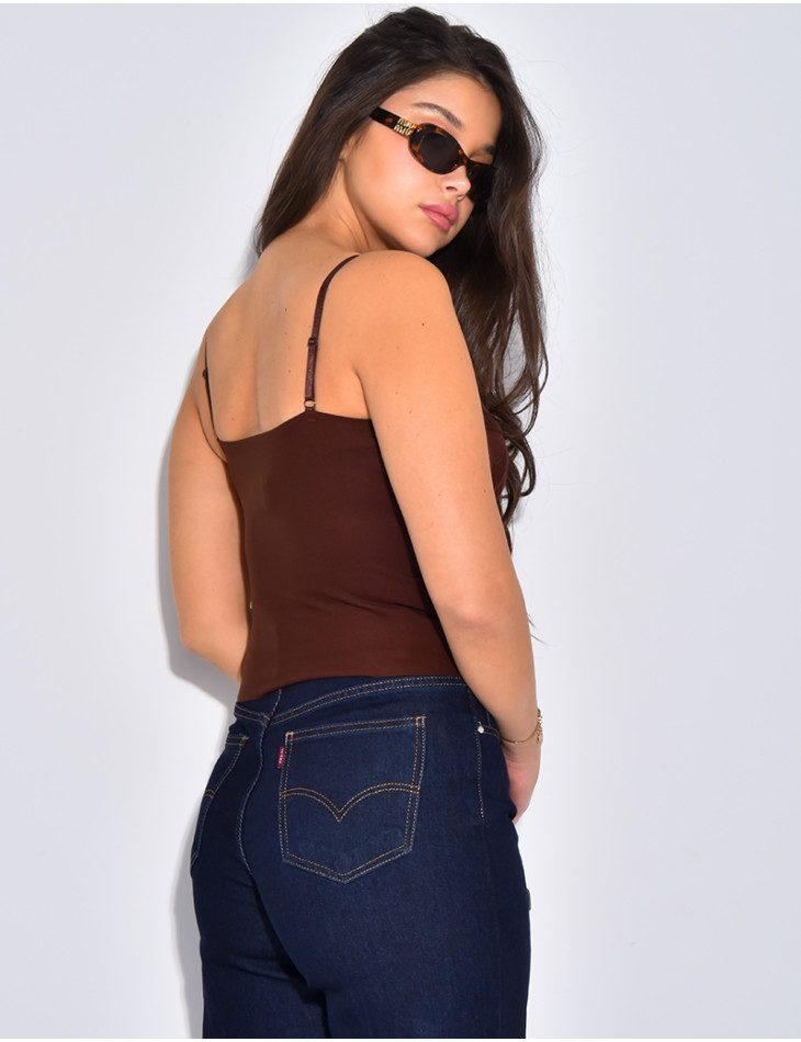 Small lace bustier top