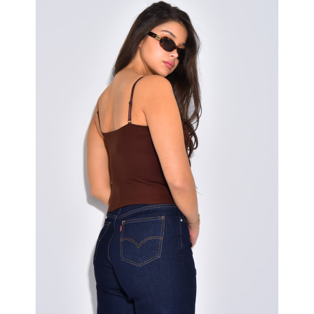 Small lace bustier top