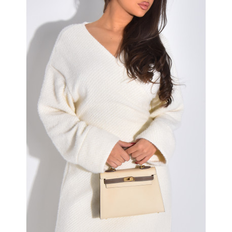 Weiches, im Rücken zu bindendes Wickelkleid