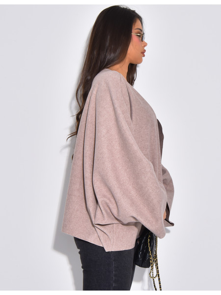 Oversize-Jacke im Cape-Stil mit weiten Ärmeln