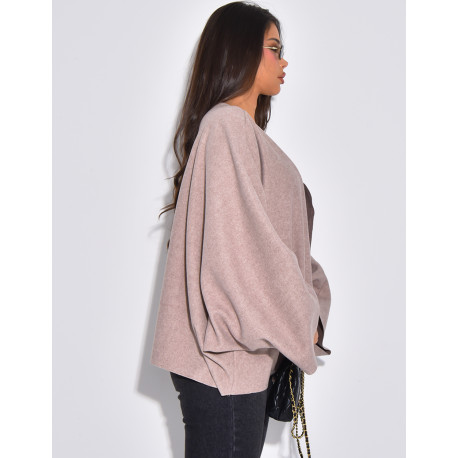 Oversize-Jacke im Cape-Stil mit weiten Ärmeln