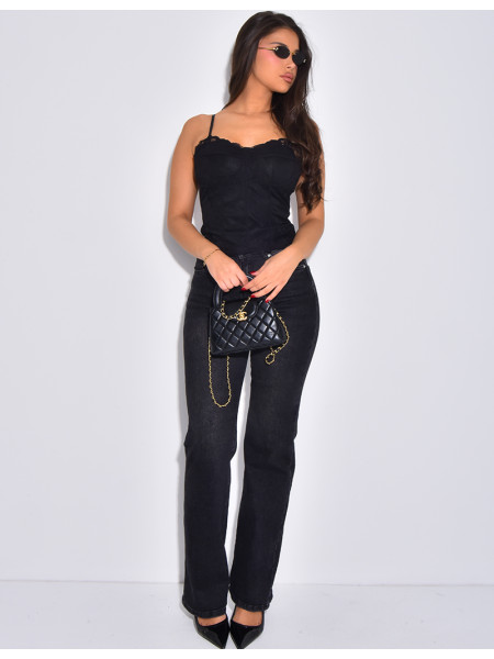 Petit top bustier en dentelle