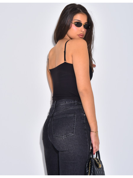 Petit top bustier en dentelle