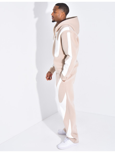 Ensemble de jogging à motifs pantalon et veste à capuche