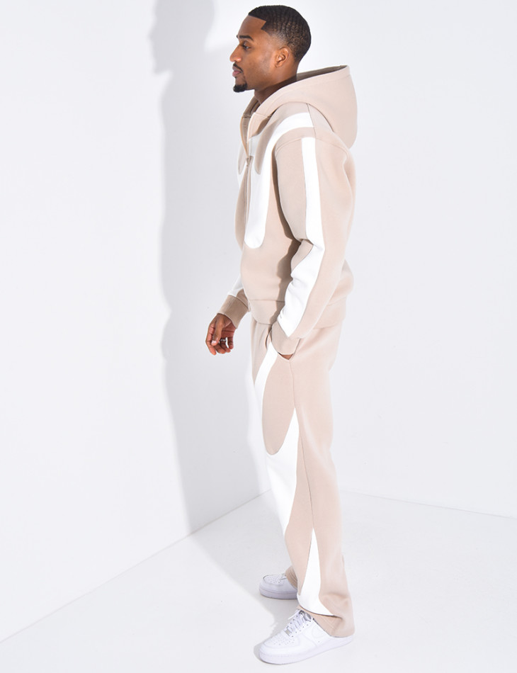 Ensemble de jogging à motifs pantalon et veste à capuche