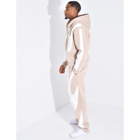 Ensemble de jogging à motifs pantalon et veste à capuche