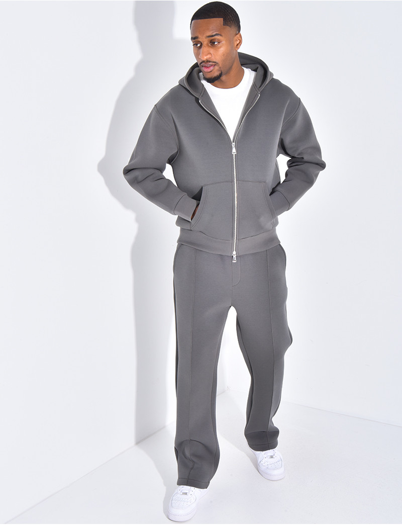 Ensemble homme à capuche kaki