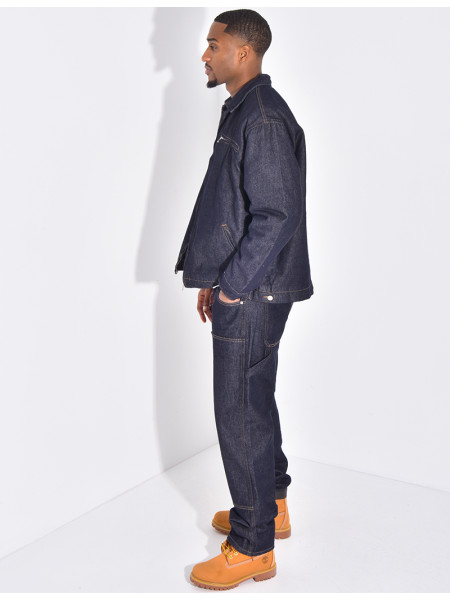 Ensemble en jeans à motifs pantalon et veste