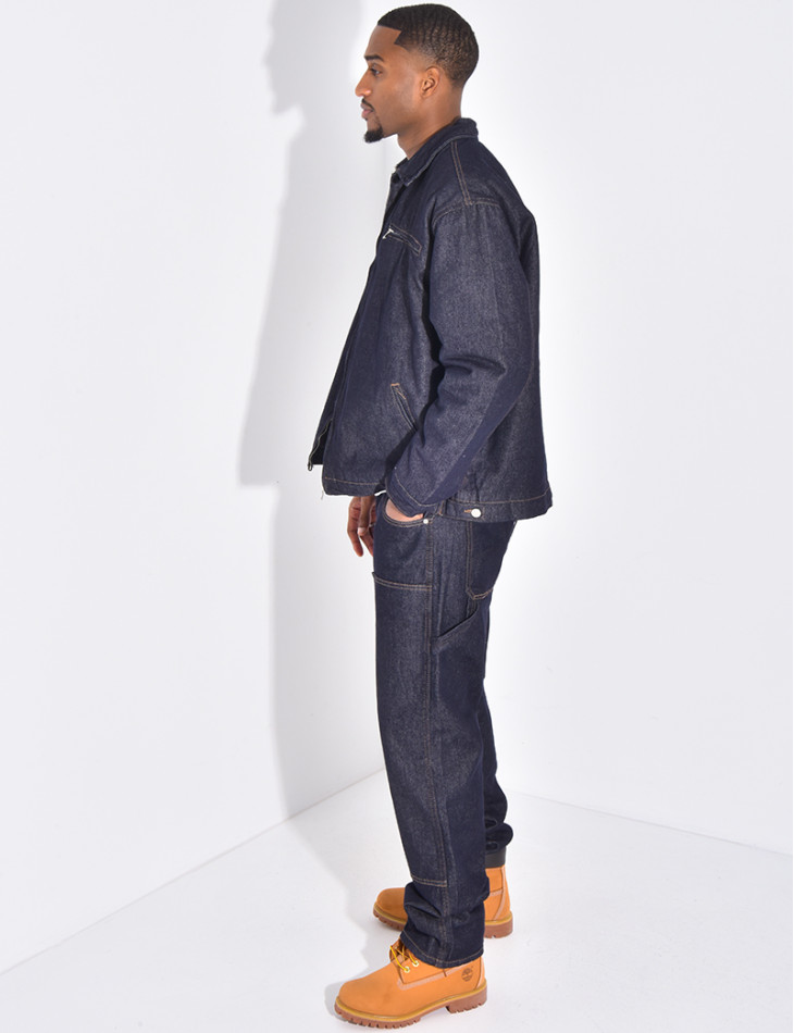 Ensemble en jeans à motifs pantalon et veste