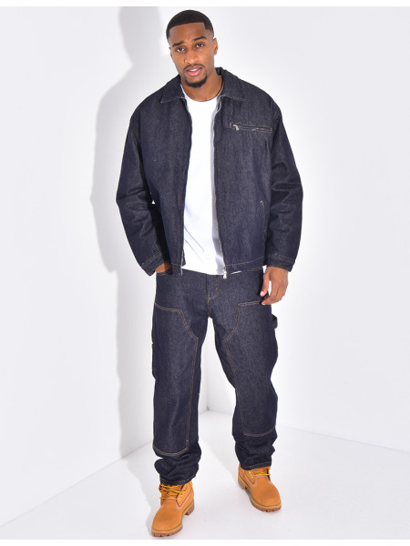 Ensemble en jeans à motifs pantalon et veste