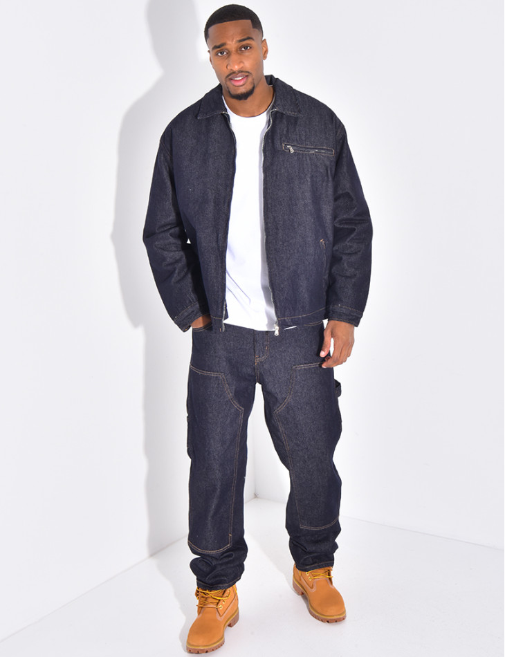 Ensemble en jeans à motifs pantalon et veste