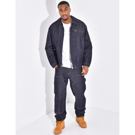 Ensemble en jeans à motifs pantalon et veste