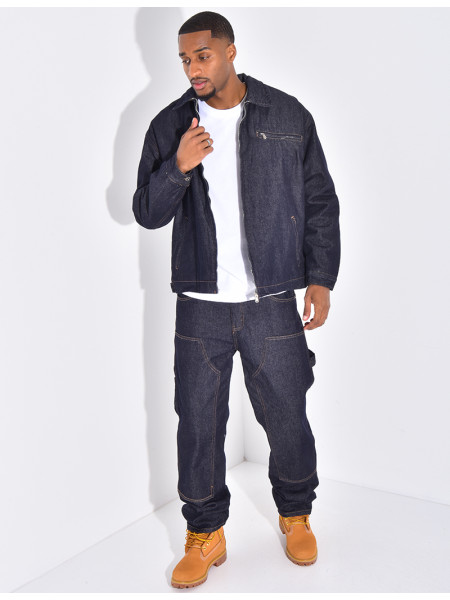 Ensemble en jeans à motifs pantalon et veste