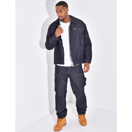 Ensemble en jeans à motifs pantalon et veste