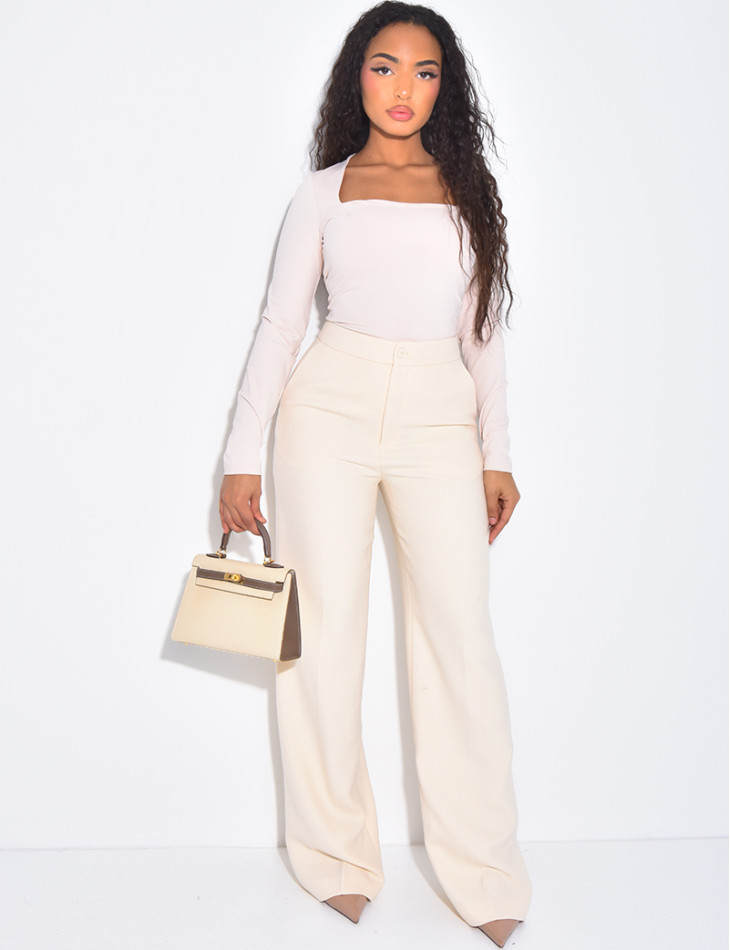 Pantalon de tailleur à pince