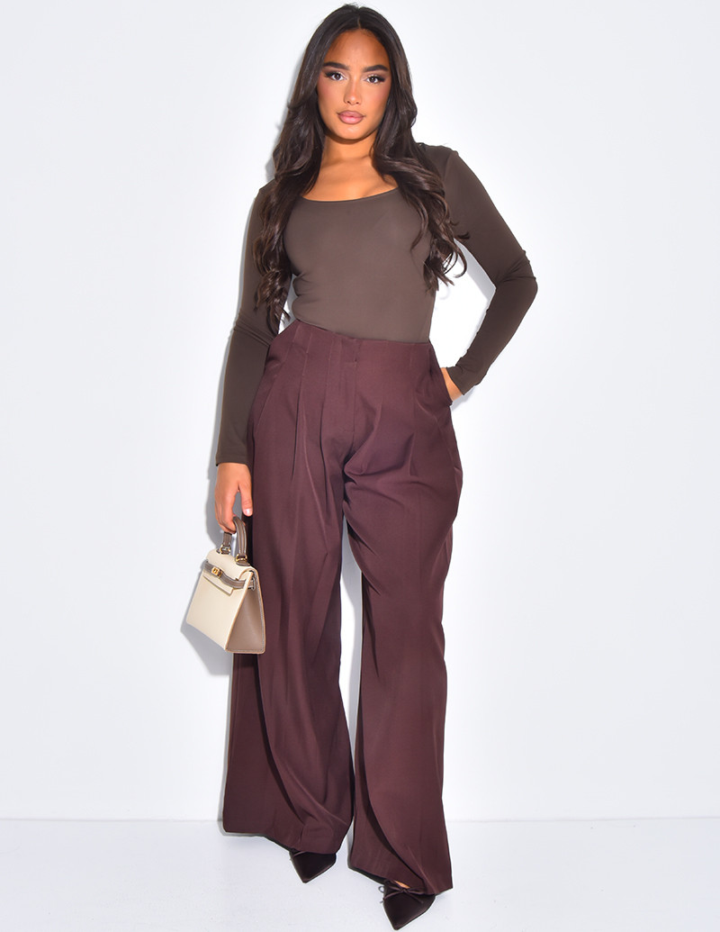 Pantalon coupe droite...