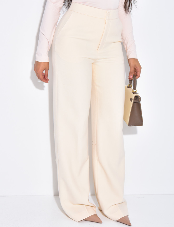 Pantalon de tailleur à pince