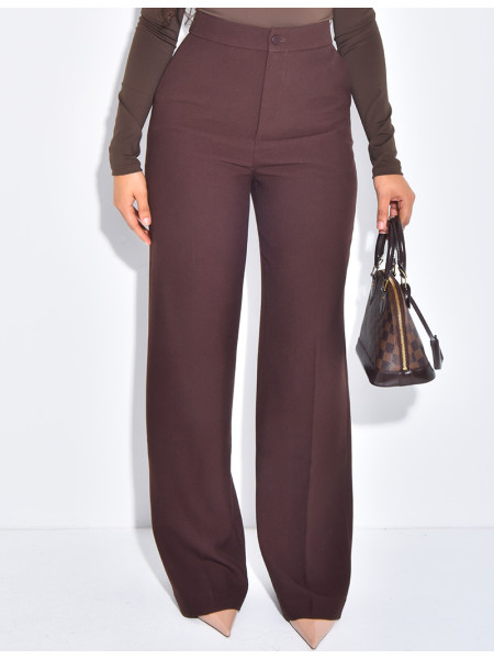 Wool suit pants matching the fitted coat