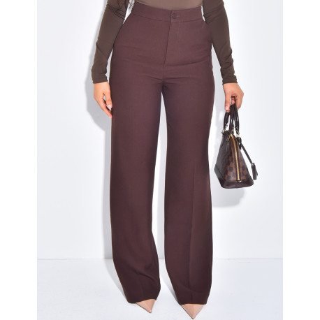 Wool suit pants matching the fitted coat