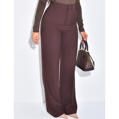 Wool suit pants matching the fitted coat