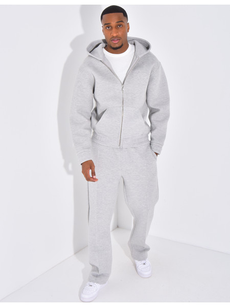 Ensemble pantalon et veste à capuche avec coeur