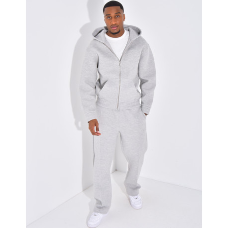 Ensemble pantalon et veste à capuche avec coeur