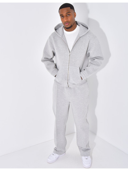 Ensemble pantalon et veste à capuche avec coeur