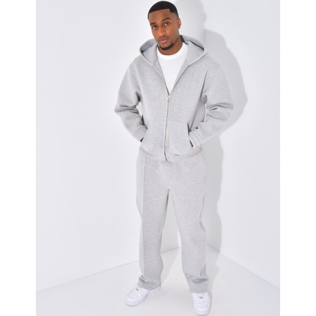 Ensemble pantalon et veste à capuche avec coeur