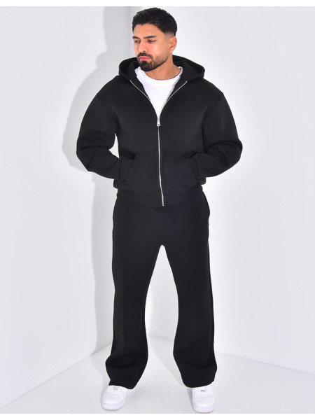 Ensemble pantalon et veste à capuche avec coeur