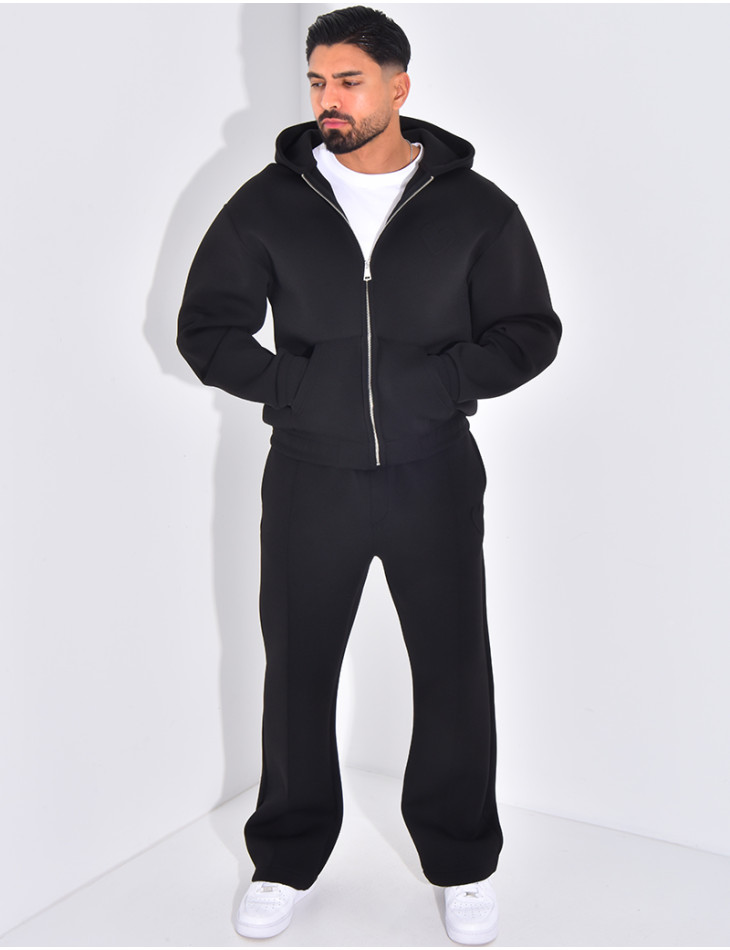 Ensemble pantalon et veste à capuche avec coeur