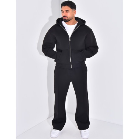 Ensemble pantalon et veste à capuche avec coeur