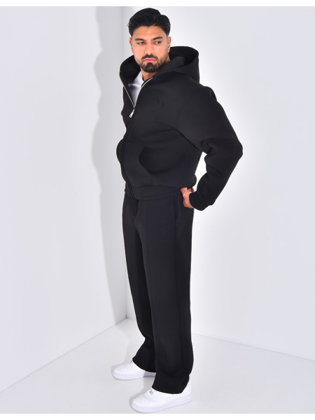 Ensemble pantalon et veste à capuche avec coeur