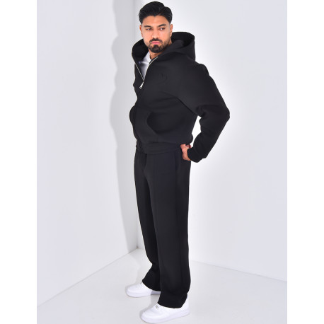 Ensemble pantalon et veste à capuche avec coeur