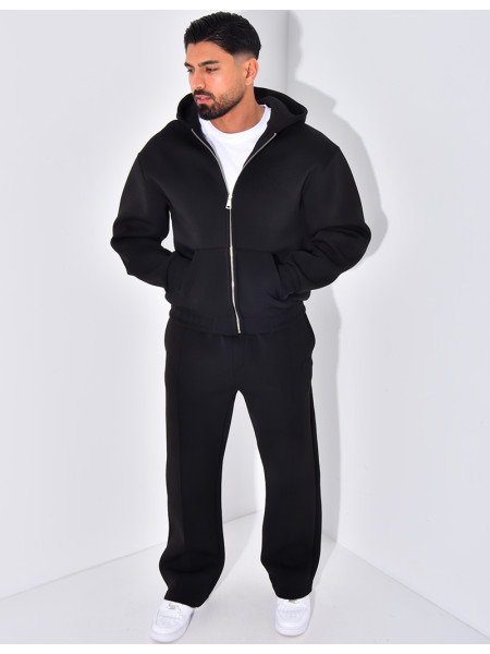 Ensemble pantalon et veste à capuche avec coeur