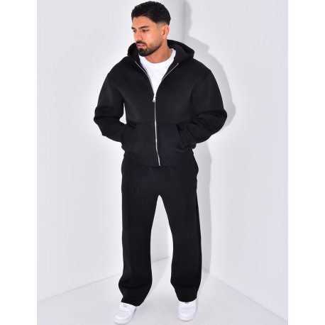 Ensemble pantalon et veste à capuche avec coeur