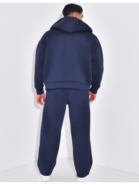 Ensemble pantalon et veste zippé à capuche