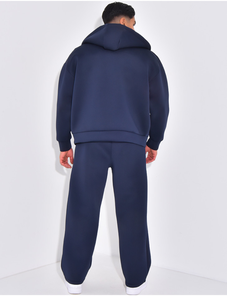 Ensemble pantalon et veste zippé à capuche