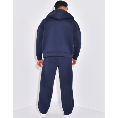 Ensemble pantalon et veste zippé à capuche