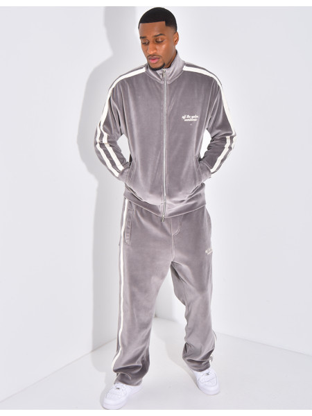 Ensemble tout doux pantalon et veste "off the systeme"