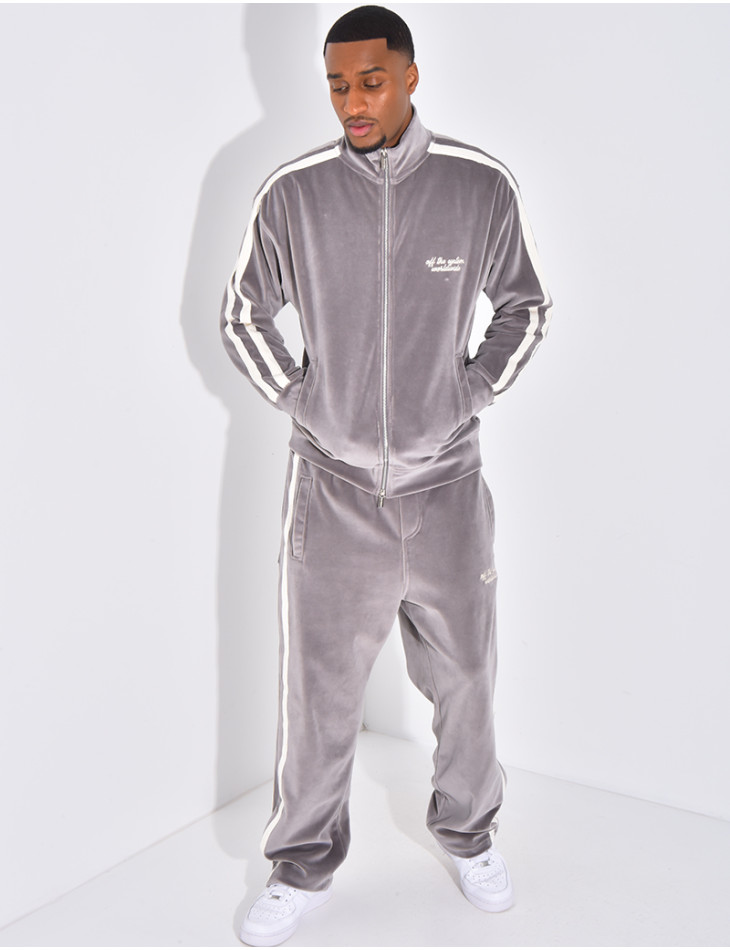 Ensemble tout doux pantalon et veste "off the systeme"