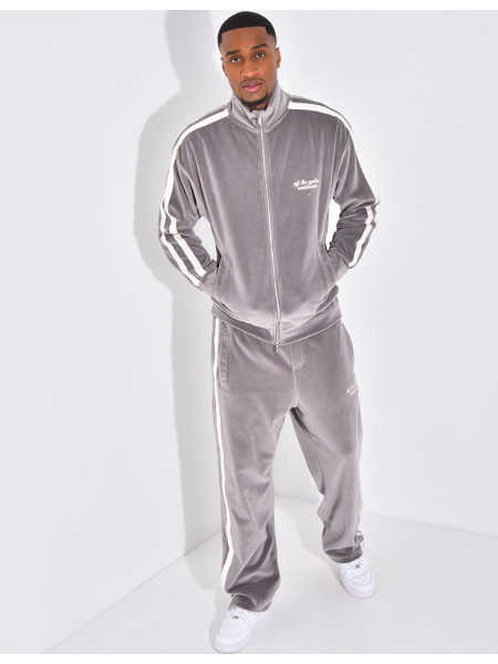 Ensemble tout doux pantalon et veste "off the systeme"