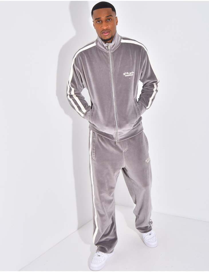 Ensemble tout doux pantalon et veste "off the systeme"