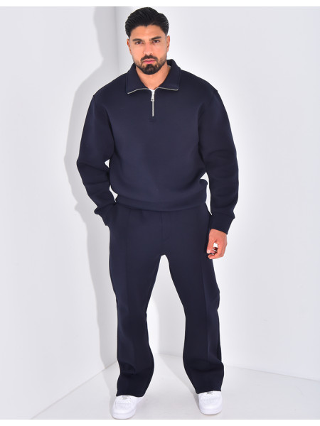Ensemble pantalon et sweat à col zippé