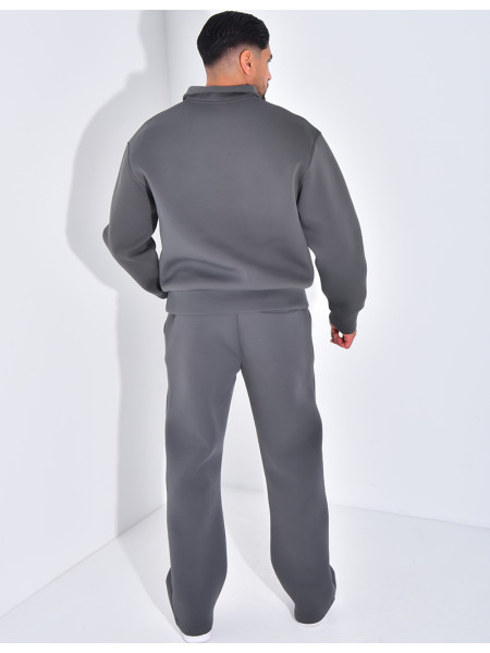 Ensemble pantalon et sweat à col zippé