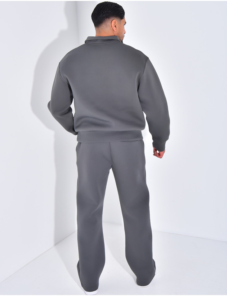 Ensemble pantalon et sweat à col zippé