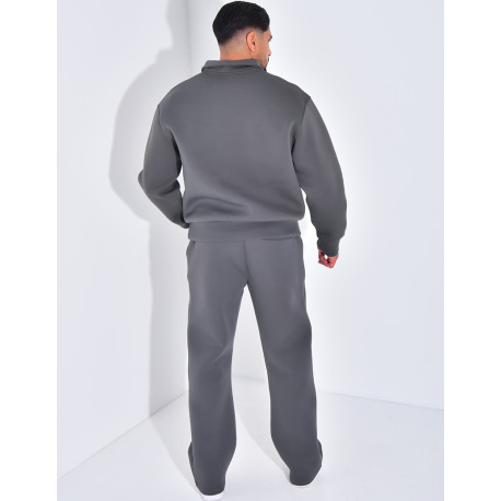 Ensemble pantalon et sweat à col zippé