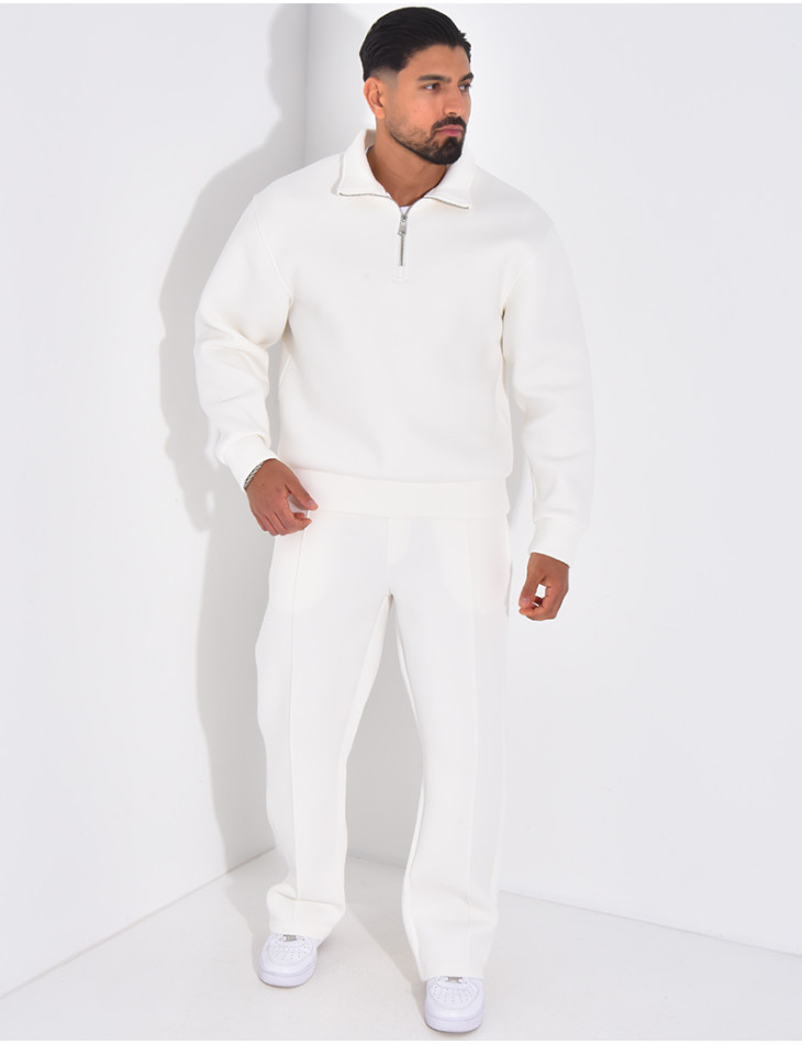 Ensemble pantalon et sweat à col zippé