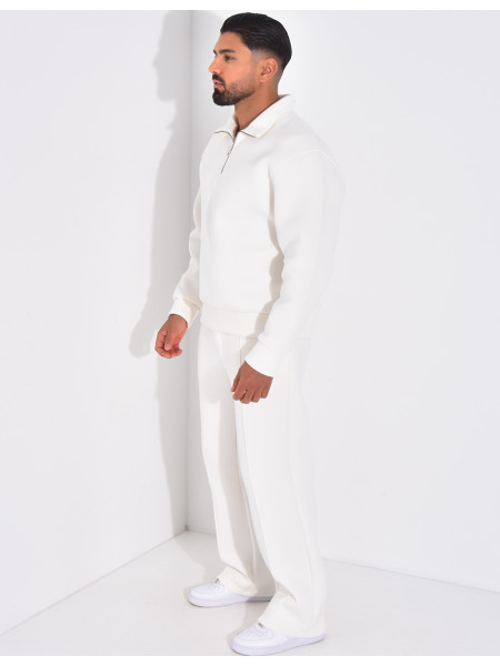 Ensemble pantalon et sweat à col zippé